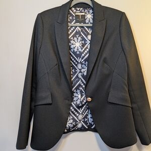 Ted Baker London Black Blazer with Notched Lapels